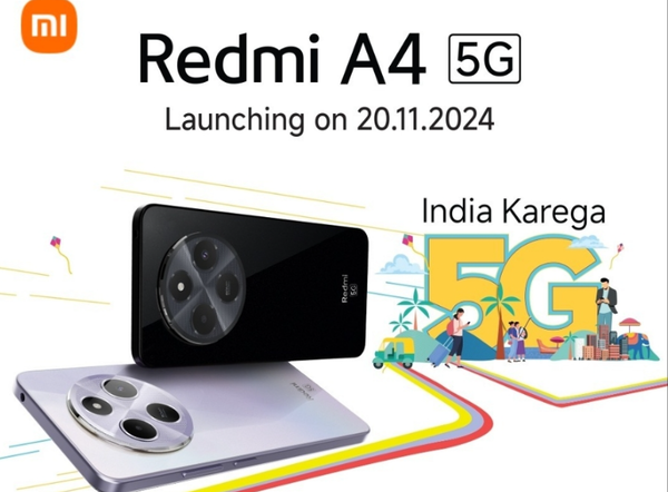 Redmi A4 5G將于11月20日在印度發(fā)布 售價(jià)不超千元