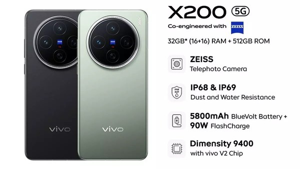 vivo X200 Pro將成印度市場首款2億潛望手機 或12月發(fā)布